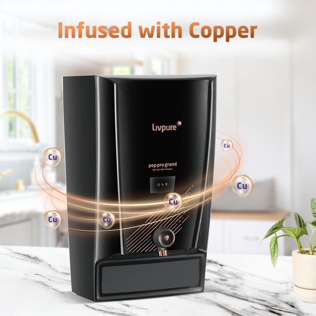 Livpure  Pep Pro Grand Copper RO + UV + Mineralizer