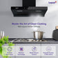 Livpure  Swift-60 Auto Clean Wall Mounted Chimney  (Black 1400 CMH)