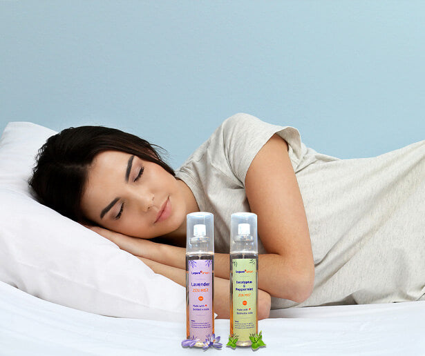 Woman Sleeping with Mist Spray - Livpure