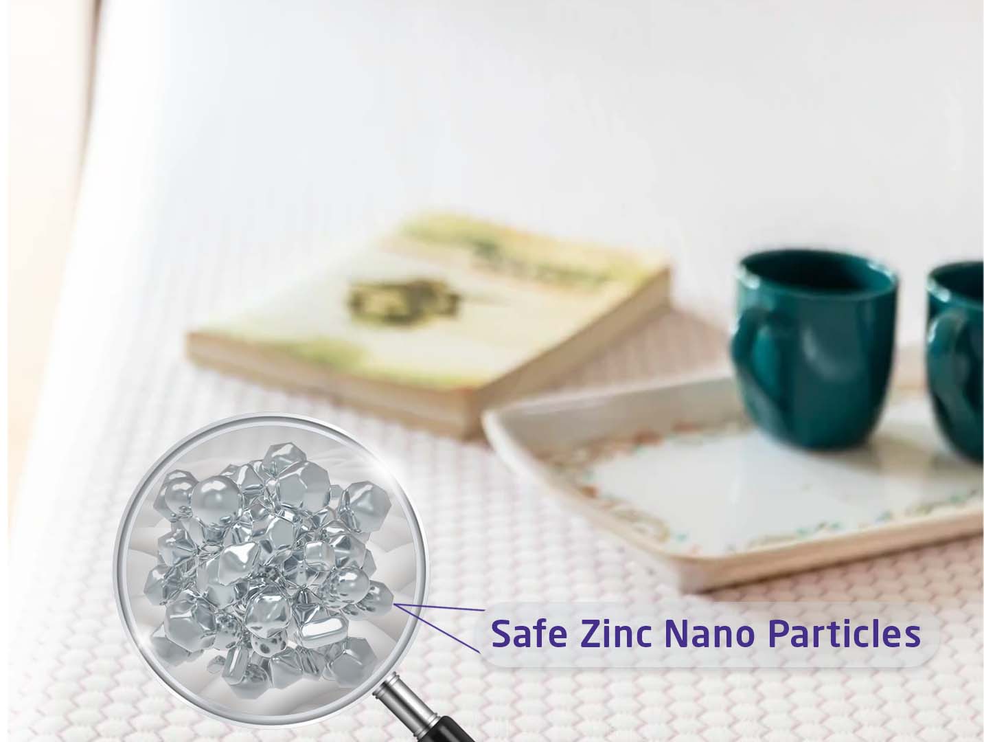 Safe Zinc Nano Particles - Mattress Cover - Livpure