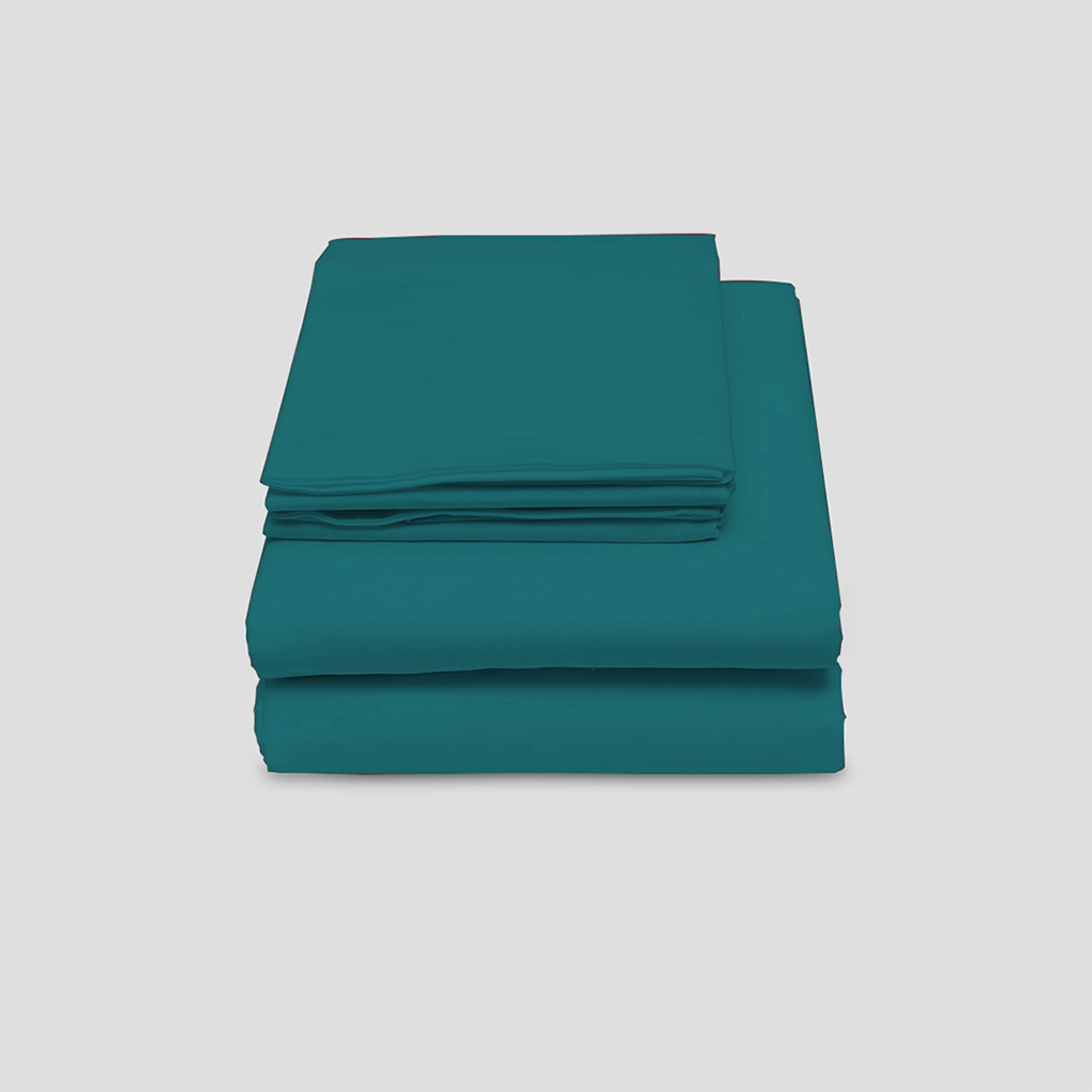 Livpure Sleep Bed & Linen Queen / Teal Premium Cotton Bedsheet Set