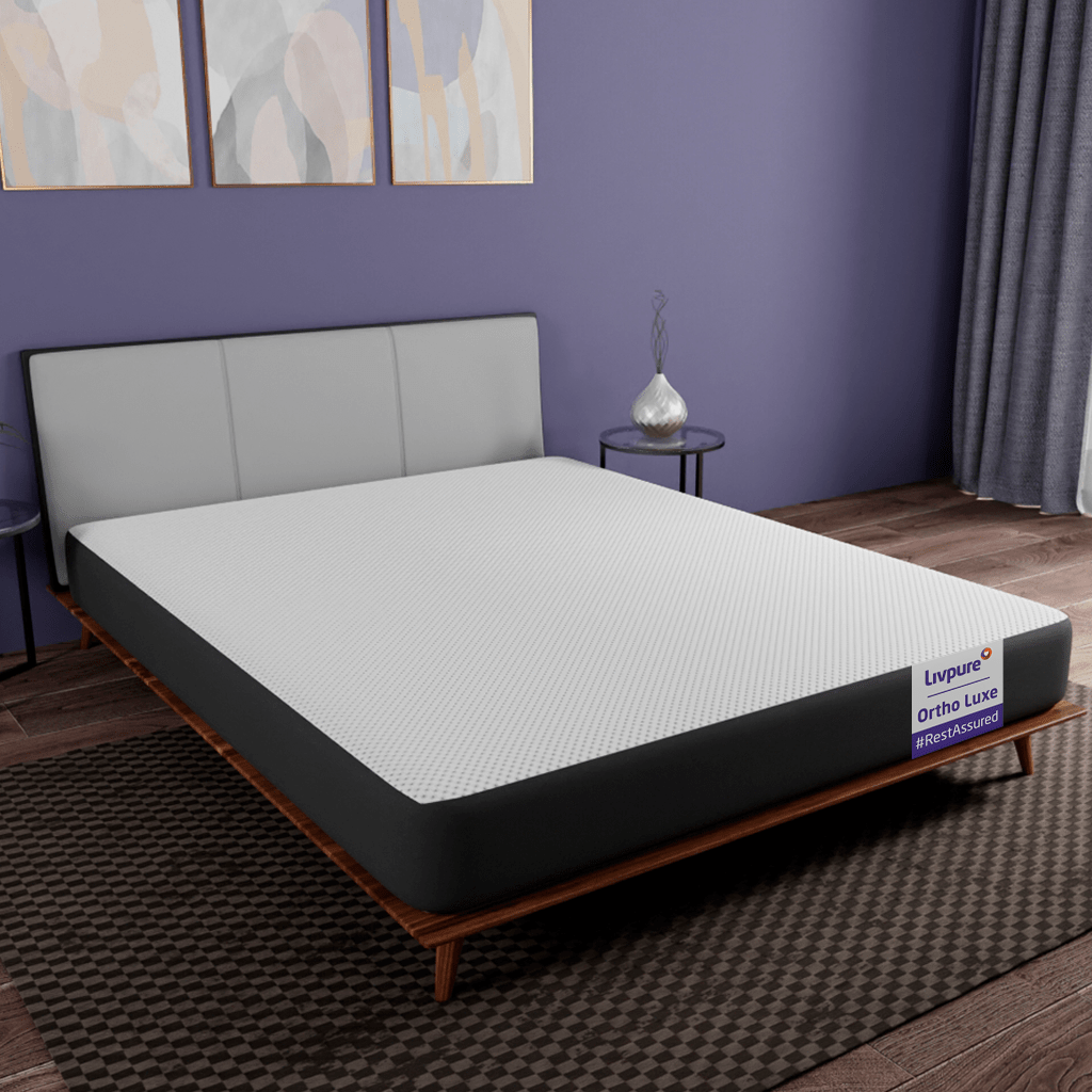 Corner View of Ortho Luxe Mattress - Livpure