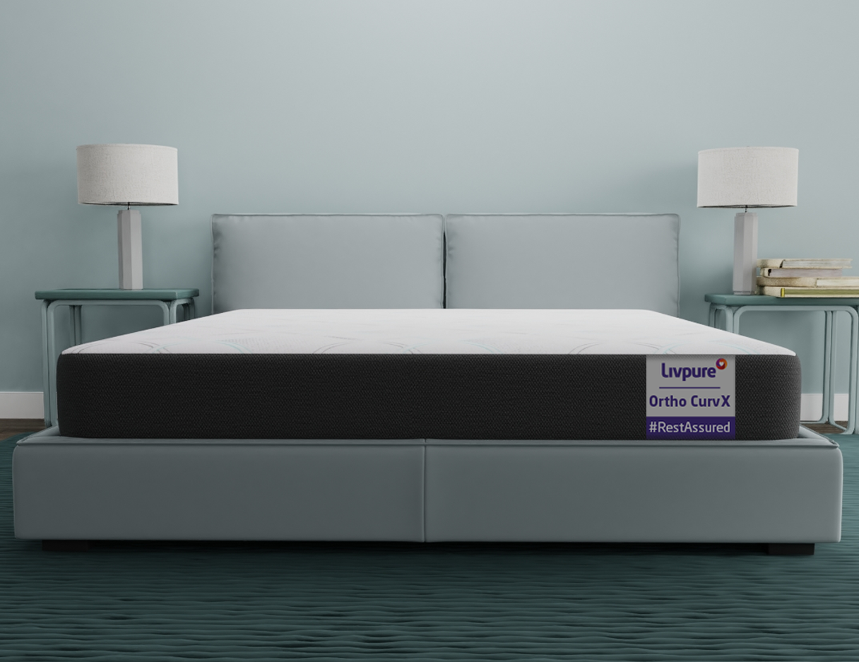 Demo View of Ortho Curvx Mattress - Livpure 