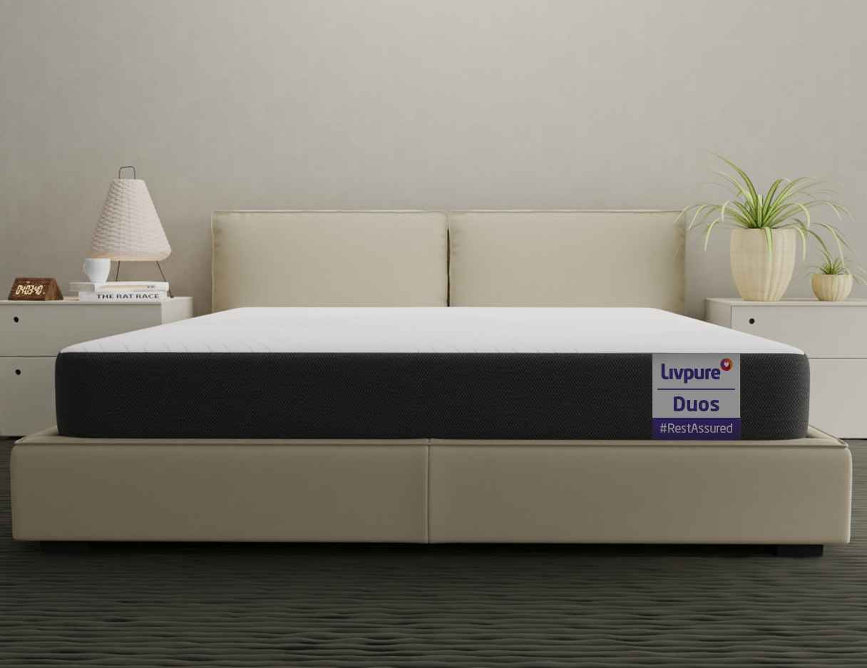 Demo View of Duos Versa Mattress - Livpure